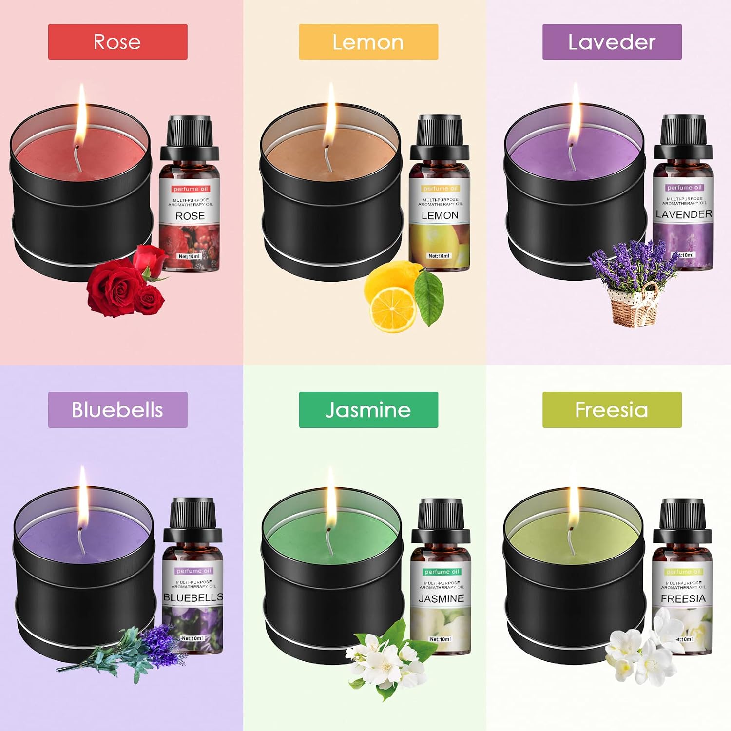 Complete Candle Making Kit with Wax Melter.Candle Making Supplies.DIY Arts&Crafts Kits Gift for Beginners.Adults.Including 500w Electronic Stove.Wicks.Wax.Rich Scents.Dyes.Melting Pot.Candle tins - Image 5