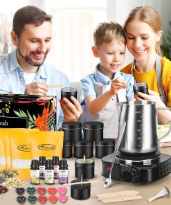 Alternative view of Complete Candle Making Kit with Wax Melter.Candle Making Supplies.DIY Arts&Crafts Kits Gift for Beginners.Adults.Including 500w Electronic Stove.Wicks.Wax.Rich Scents.Dyes.Melting Pot.Candle tins